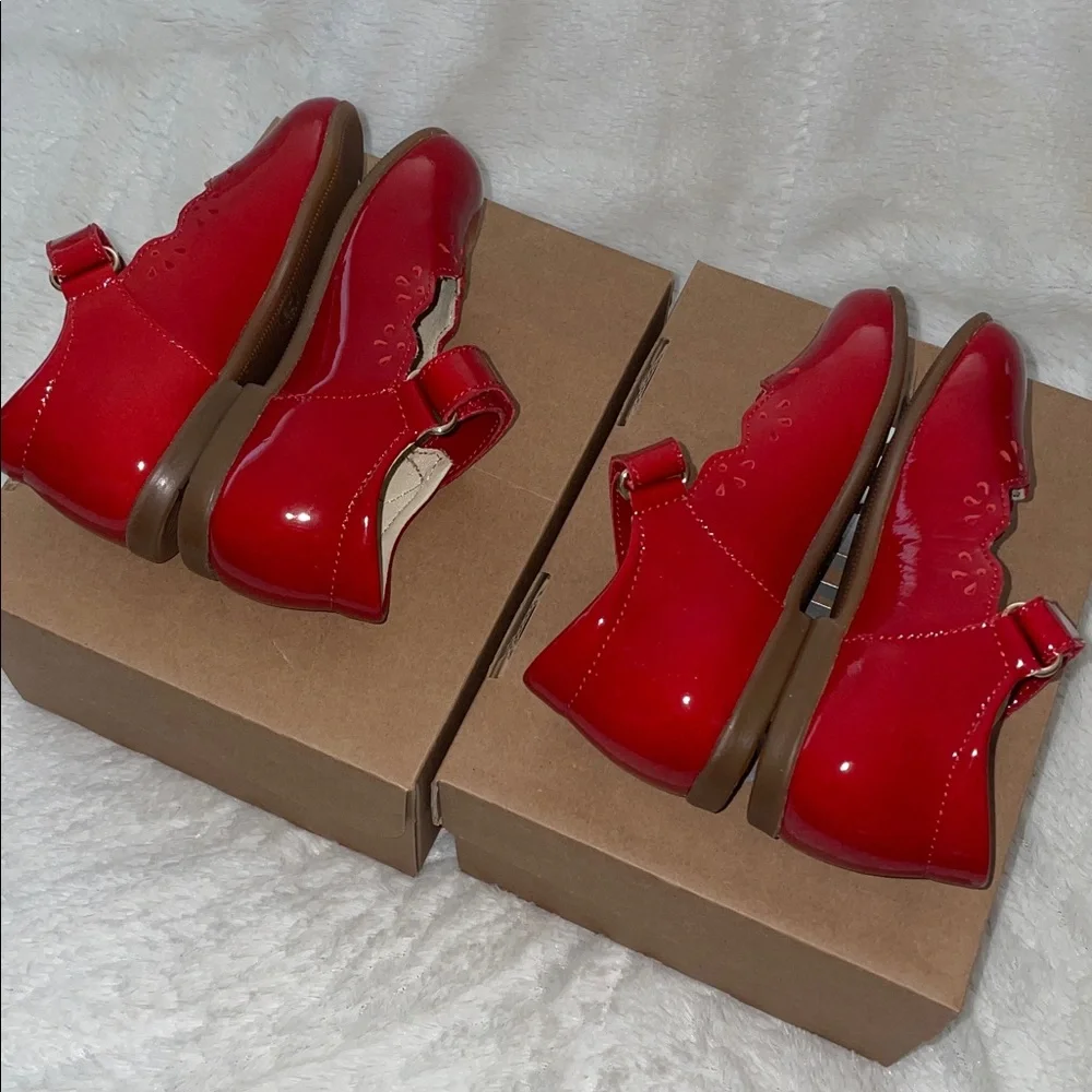 NWT NATURINO OLYA Leather ballet flats in Red - Picture 12 of 14